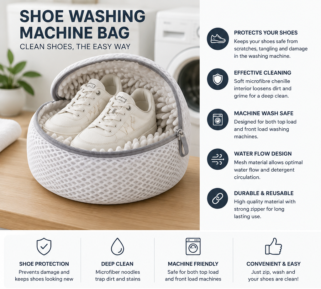 Shoe Washing Machine Bag